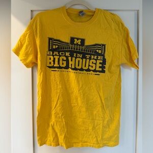 Yellow Michigan Football T-Shirt
